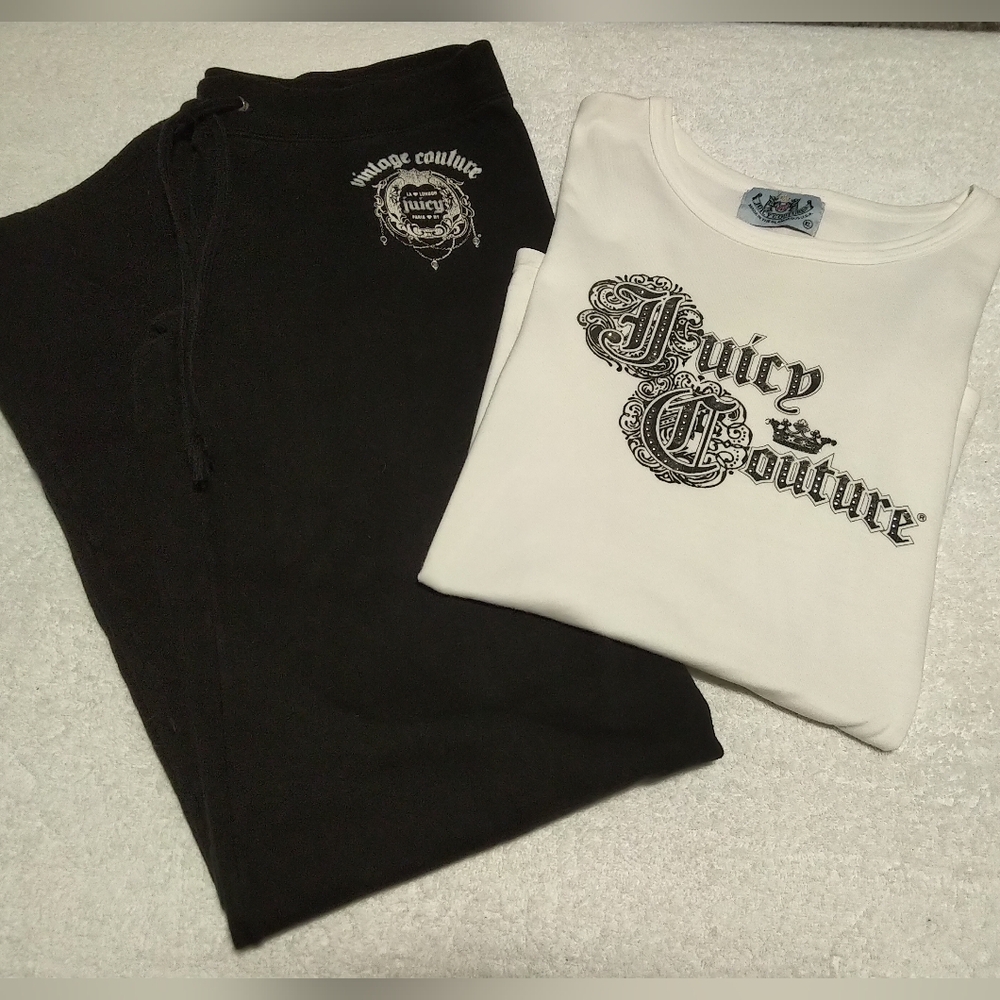 RARE Vintage Juicy Couture Shirt & Sweatpants Set